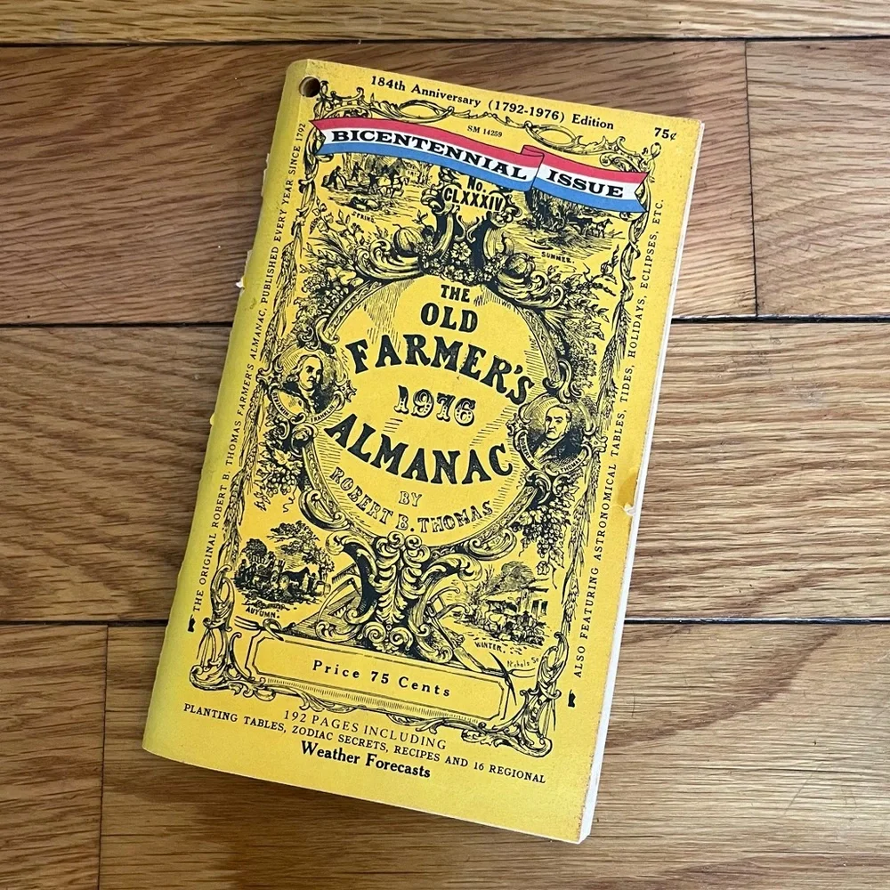 The Old Farmer's Almanac 1976 184th Anniversary Edition Bicentennial (1792-1976) - Picture 1 of 5